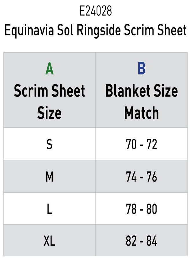 Equinavia Sol Ringside Mesh Scrim Show Sheet for Horses - Black - XL - Image 2